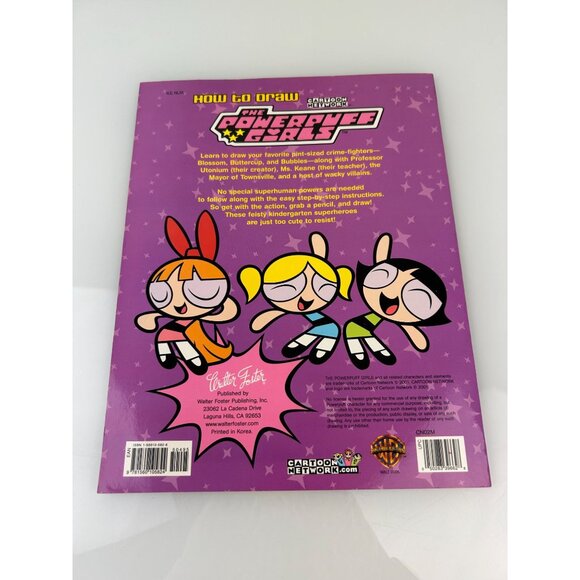 The PowerPuff Girls How to Draw Paperback Walter Foster Cartoon Drawing Book VTG - Picture 6 of 14